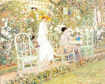 Flores Painting - Lirios Mujeres impresionistas Frederick Carl Frieseke Impresionismo Flores